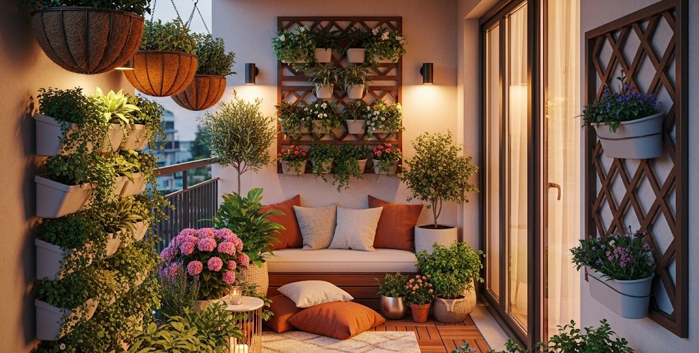 Balcony Garden Layout