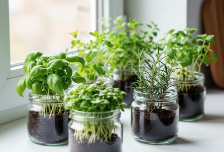 Cute Mini Herb Gardens You Can Make in Jars