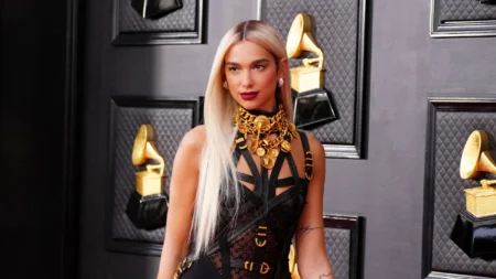 Dua Lipa’s Chrome Nails Are Still Going Strong in 2025